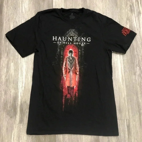 HALLOWEEN HORROR NIGHTS HAUNTING OF HILL HOUSE BLACK S Tee Crew Neck - Picture 1 of 5